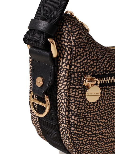 HOBO LUNA MINI ECO LINE Borsa sacca a tracolla OP/NATURALE/NERO - Borse Donna