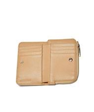COCCINELLE METALLIC SOFT Small wallet in textured leather - Portafogli Donna