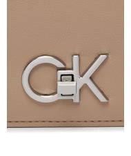 CALVIN KLEIN RE-LOCK DOUBLE GUSETTE Pochette a tracolla silver mink - Borse Donna - 4