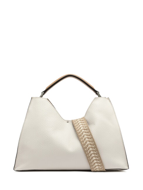 AURORA Borsa a mano in pelle con pouch sabbia-nature - Borse Donna