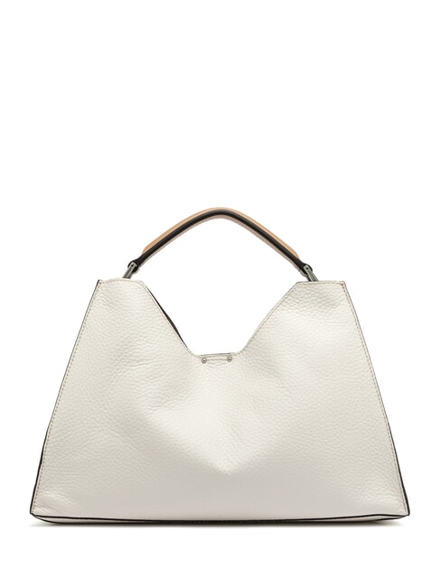 AURORA Borsa a mano in pelle con pouch sabbia-nature - Borse Donna