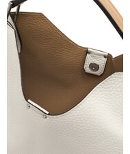 GIANNI CHIARINI AURORA Borsa a mano in pelle con pouch sabbia-nature - Borse Donna - 5