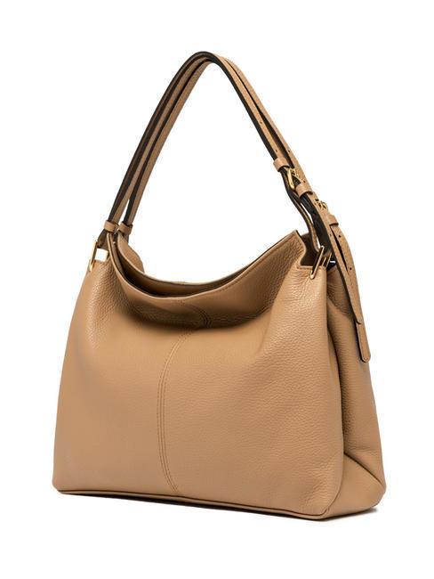 LEILA Borsa sacca in pelle nature - Borse Donna