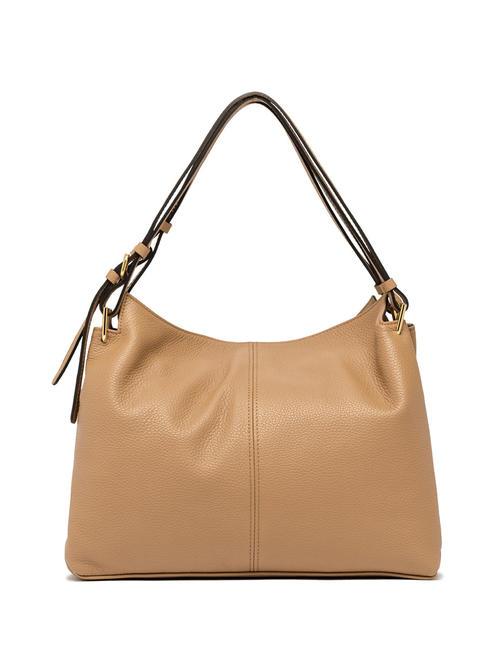 LEILA Borsa sacca in pelle nature - Borse Donna