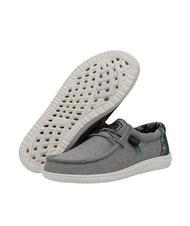 HEY DUDE WALLY H2O Scarpa mocassino in tessuto stretch graphite - Scarpe Uomo - 6