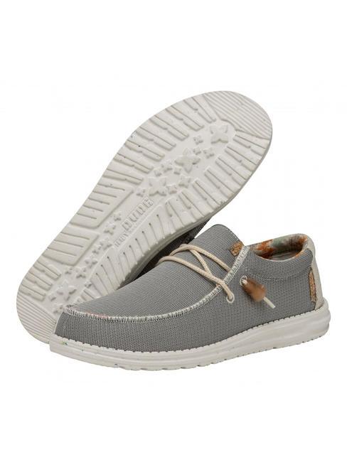 WALLY KNIT Scarpa easy on in tessuto a maglie cobblestone - Scarpe Uomo