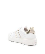 LOVE MOSCHINO BOLD 40 Sneakers in pelle bianco/platino - Scarpe Donna - 4