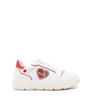 LOVE MOSCHINO BOLD 40 MIX Sneakers bianco/rosso - Scarpe Donna - 3