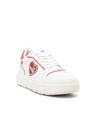 LOVE MOSCHINO BOLD 40 MIX Sneakers bianco/rosso - Scarpe Donna - 2