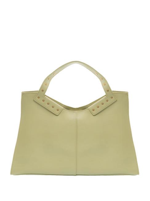 INFINITY Borsa in pelle con borchiette salad green - Borse Donna
