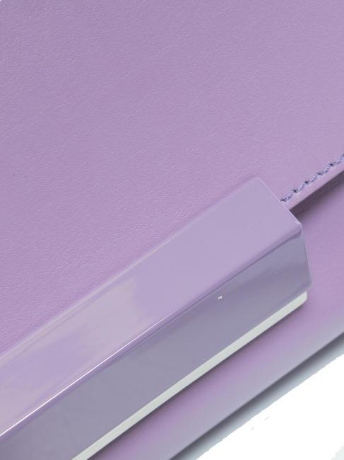 LILY Pochette clutch in pelle con tracolla glicine - Borse Donna