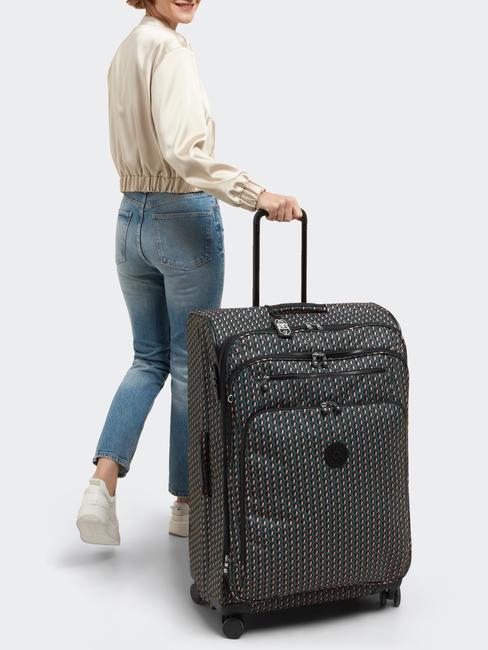 NEW YOURI SPIN L Trolley misura grande 3d k pink - Trolley Semirigidi