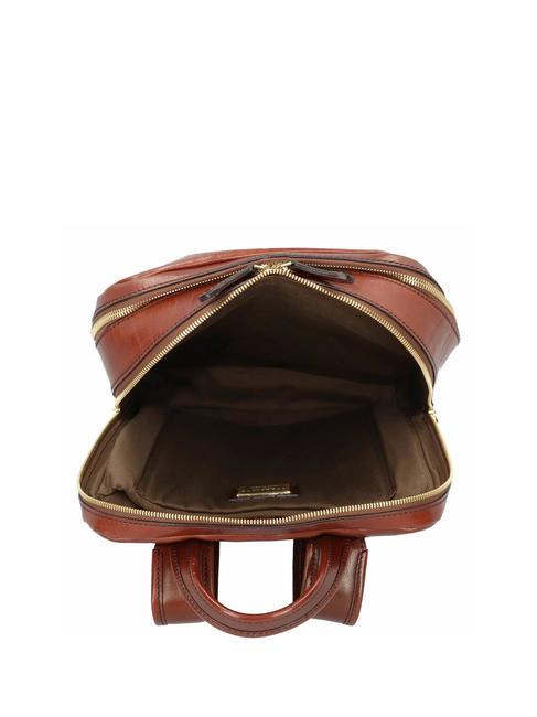 STORY Zaino porta PC 13", in pelle MARRONE - Zaini da lavoro porta PC