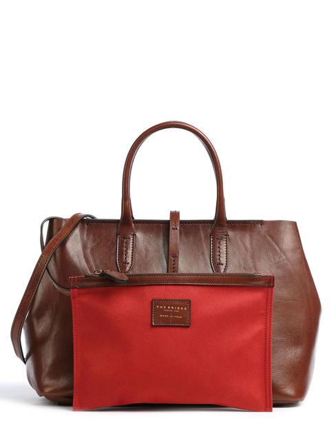 DALSTON Borsa a mano, con tracolla, in pelle MARRONE - Borse Donna