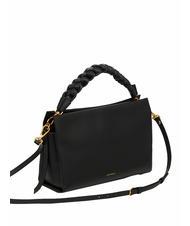 COCCINELLE BOHEME GRANA DOUBLE Borsa in pelle martellata con tracolla noir/cuir - Borse Donna - 2
