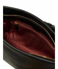 COCCINELLE BOHEME GRANA DOUBLE Borsa in pelle martellata con tracolla noir/cuir - Borse Donna - 6