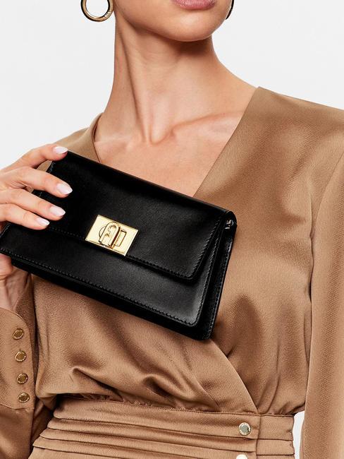 ZOE Frame bag con catenella Nero - Borse Donna