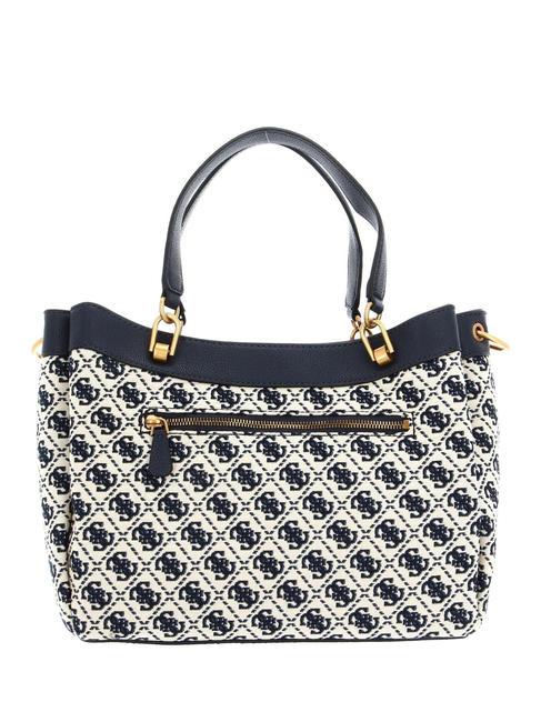 SHEMARA Borsa jacquard con tracolla navy logo - Borse Donna