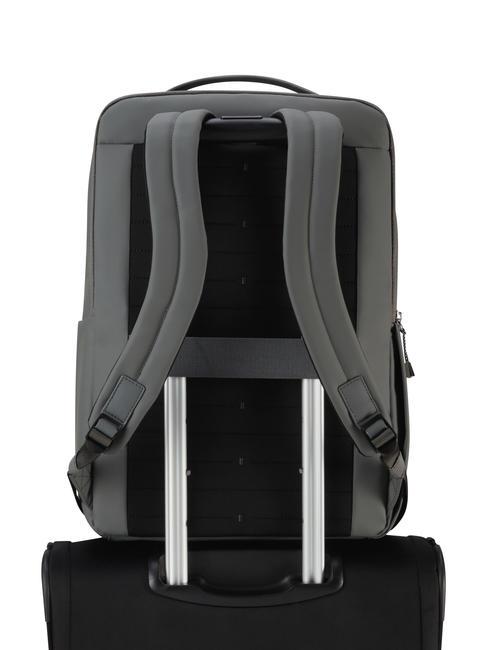 WANDER LAST Zaino donna espandibile, porta pc 15.6" gunmetal green - Zaini da lavoro porta PC