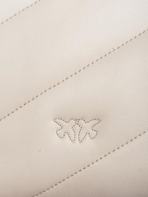 CLASSIC LOVE PUFF Borsa in pelle nappa bianco seta-antique gold - Borse Donna