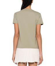 PINKO QUENTIN T-shirt con applicazione gioiello verde vertiver - T-shirt e Top Donna - 2
