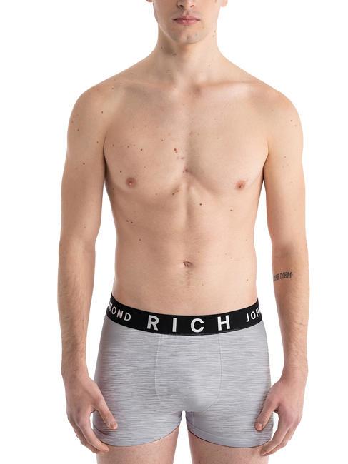 LONDON TRIPACK Set 3 trunks boxer bk/grey/wh - Slip Uomo