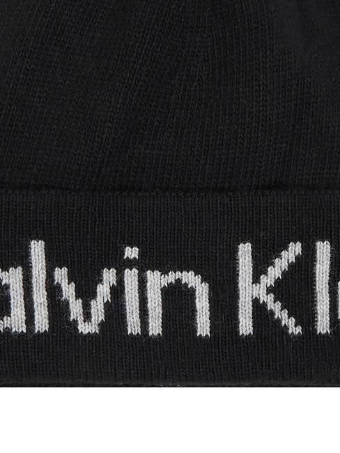 LOGO REVERSO TONAL Berretto con risvolto ckblack - Cappelli