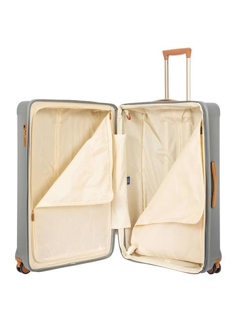 CAPRI Trolley extra grande con porta USB SILVER - Trolley Rigidi