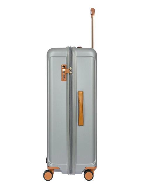 CAPRI Trolley extra grande con porta USB SILVER - Trolley Rigidi