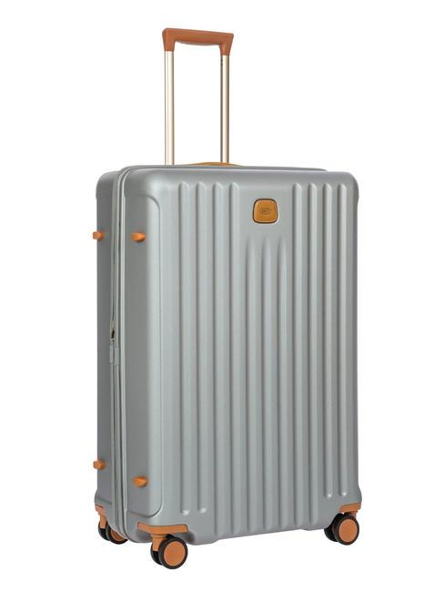 CAPRI Trolley grande con porta USB SILVER - Trolley Rigidi