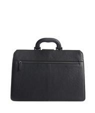 PIQUADRO BLACK SQUARE Doctor Bag in pelle, porta PC 13" Nero - Cartelle Lavoro - 3
