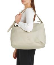 CALVIN KLEIN ELEVATED SOFT Borsa sacca grande a spalla dark ecru - Borse Donna - 4