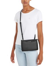 CALVIN KLEIN CK MUST EW DOUBLE Mini bag a tracolla ckblack - Borse Donna - 4