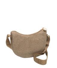 BORBONESE HOBO LUNA MINI ECO LINE Borsa sacca a tracolla beige brown - Borse Donna - 2