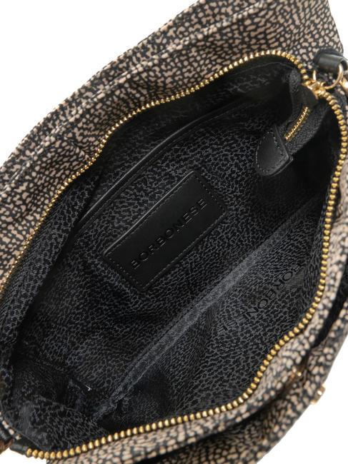 L'ECOLE NYLON Borsa tracolla tre scomparti OP/NATURALE/NERO - Borse Donna