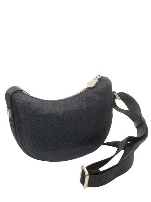 HOBO LUNA MINI ECO LINE Borsa sacca a tracolla dark black - Borse Donna