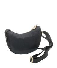 BORBONESE HOBO LUNA MINI ECO LINE Borsa sacca a tracolla dark black - Borse Donna - 2