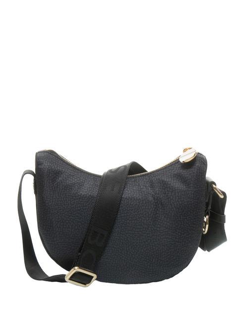HOBO LUNA MINI ECO LINE Borsa sacca a tracolla dark black - Borse Donna