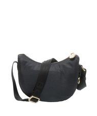 BORBONESE HOBO LUNA MINI ECO LINE Borsa sacca a tracolla dark black - Borse Donna - 3