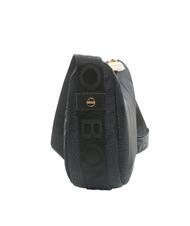 BORBONESE HOBO LUNA MINI ECO LINE Borsa sacca a tracolla dark black - Borse Donna - 4