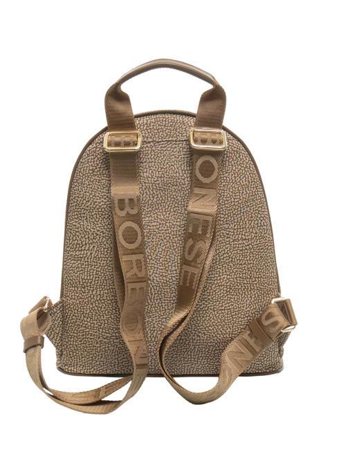 MEDIUM ECO LINE Zaino rotondo con tasca beige brown - Borse Donna