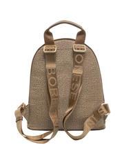 BORBONESE MEDIUM ECO LINE Zaino rotondo con tasca beige brown - Borse Donna - 4