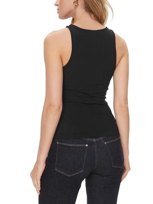 ROUND GUENDALINA Canottiera logo frontale jetbla - T-shirt e Top Donna