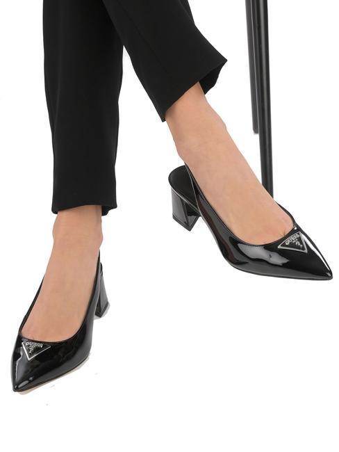 ZANDA D&eacute;collet&eacute; slingback vernice NERO - Scarpe Donna