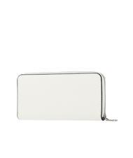 CALVIN KLEIN LETTERING LOGO Portafoglio grande zip around ivory - Portafogli Donna - 3