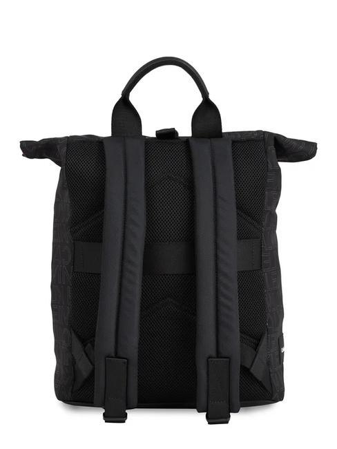 CK MUST T HIKE MONO Zaino roll top con porta pc 13" seasonal mono black - Zaini da lavoro porta PC