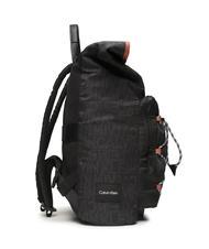 CALVIN KLEIN CK MUST T HIKE MONO Zaino roll top con porta pc 13" seasonal mono black - Zaini da lavoro porta PC - 3