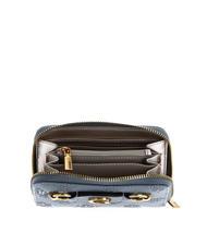 GUESS IZZY PEONY Portafoglio Zip Around medio light denim logo - Portafogli Donna - 2