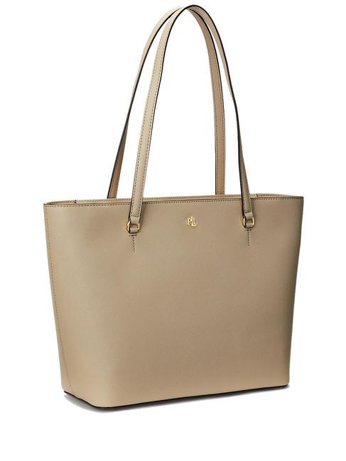 KARLY Shopping Bag in pelle light beige - Borse Donna