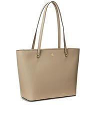 RALPH LAUREN KARLY Shopping Bag in pelle light beige - Borse Donna - 2